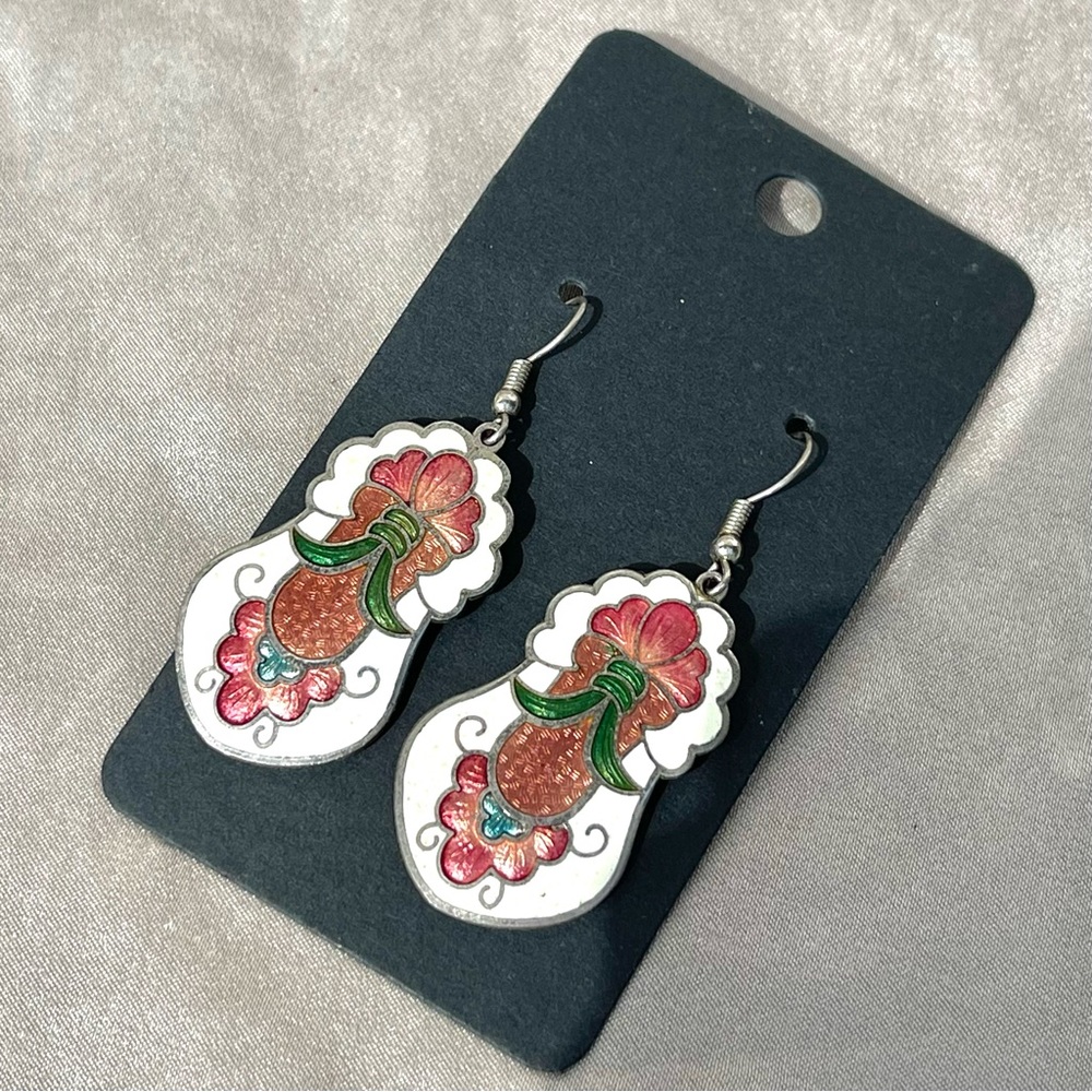 Swedish Princess Art Deco style dangle earrings